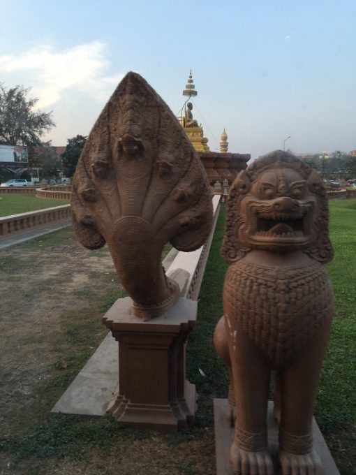 the iconic statues of Cambodia, found in Phnom Penh city
