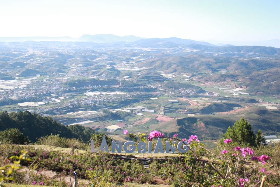 The breathtaking view of Dalat from the top of Langbiang mountain
