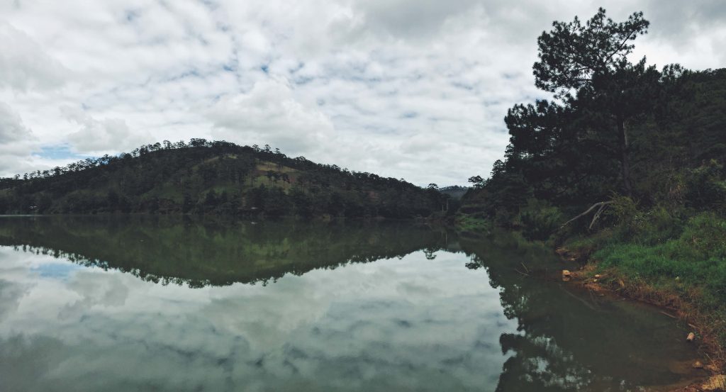 a panorama view of the Silver Spring in Dalat