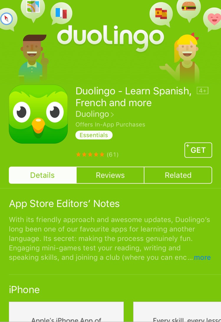 Duolingo is good for travelling to different countries with its translation