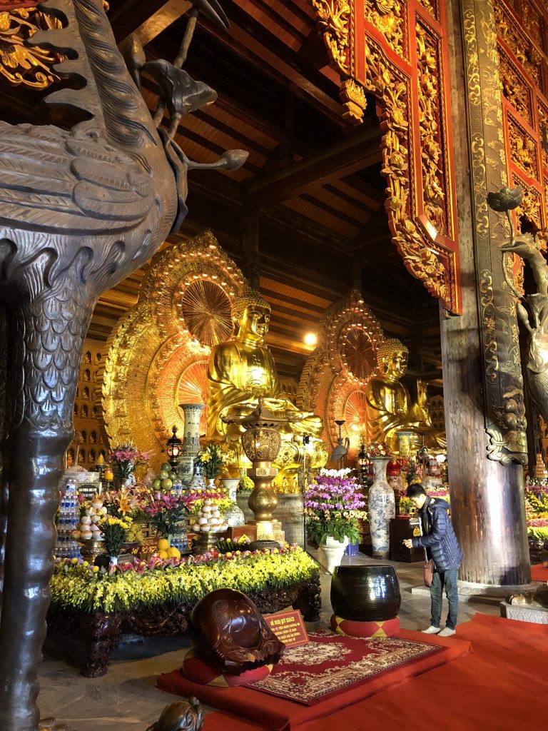 Buddha statues at Bai Dinh Pagoda