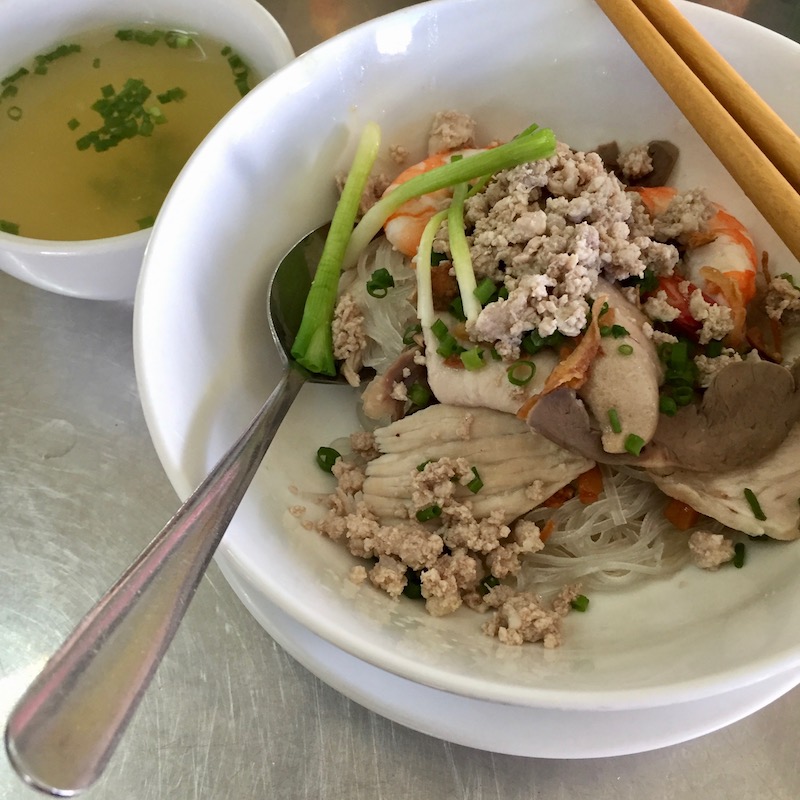 Hủ Tiếu Nam Vang (or Phnom-penh Clear Rice Noodle Soup), saigon food, vietnamese cuisine