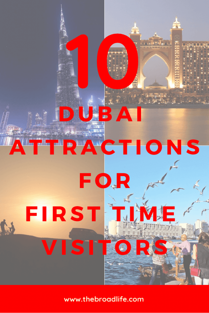 Pinterest Board of 10 Best Attractions in Dubai for First Time Visitor - The Broad Life