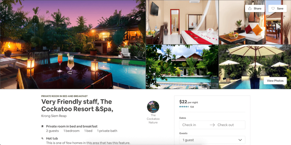 a resort and spa in Cambodia, a listing on Airbnb