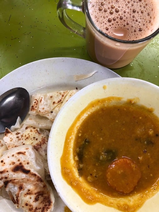 Indian food in George Town penang, malaysia