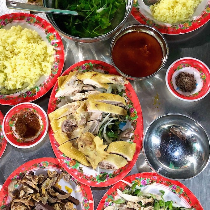 The Famous Ba Buoi Chicken Rice in Hoi An