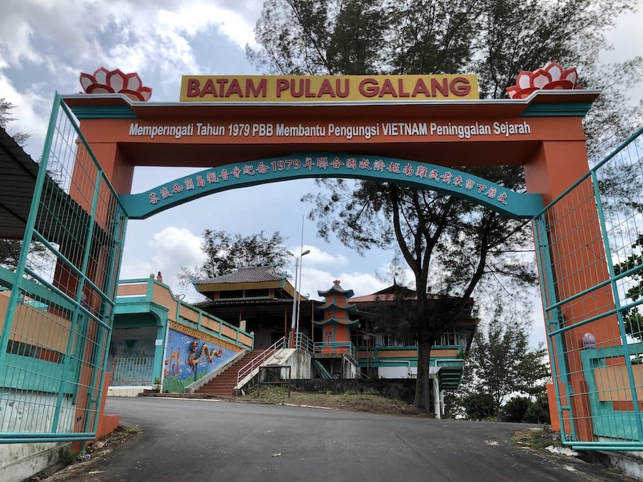 batam pulau galang, a vietnamese pagoda at refugee camp, batam island, indonesia