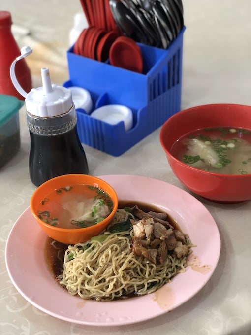 first breakfast, a chinese food, at brinchang, cameron highlands, malaysia
