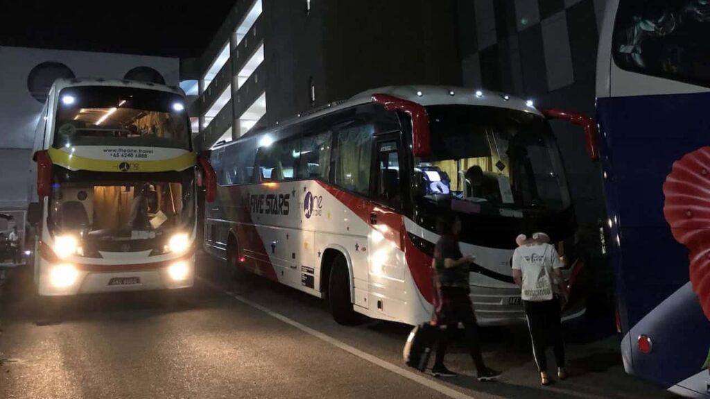 Bus traveling to Cameron Highlands from Singapore