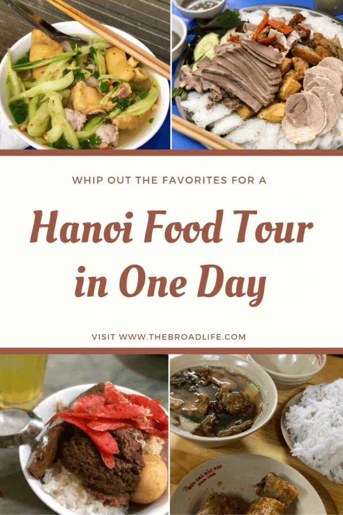 Pinterest Board of Hanoi Food Tour in One Day - The Broad Life