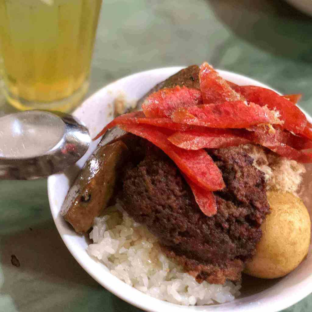 xoi man, or sticky rice, a Hanoi food