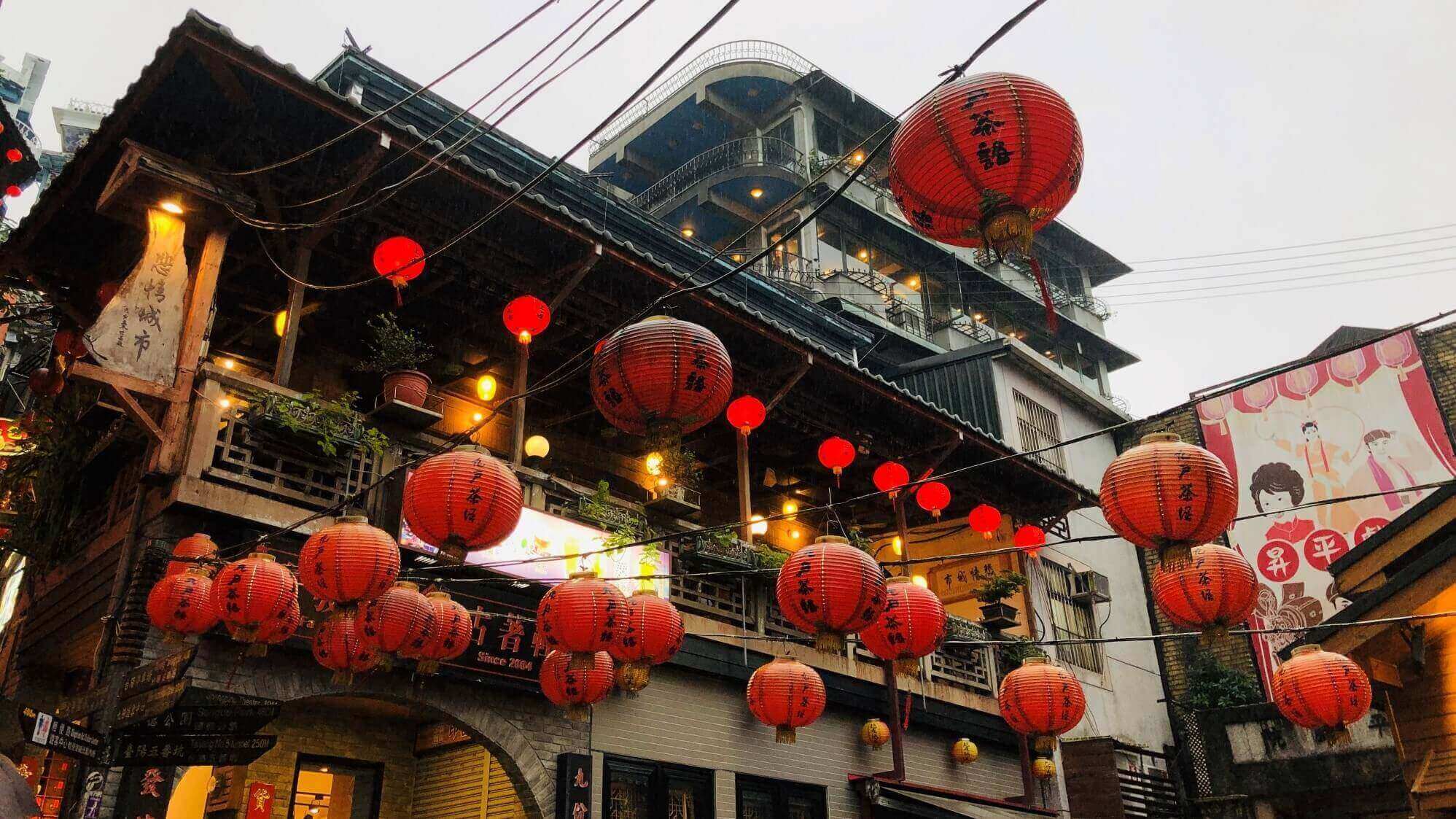 an iconic old house at Jiufen