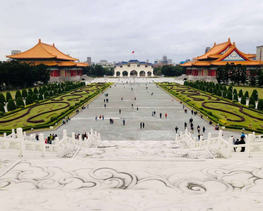 National Chang Kai-shek Memorial Hall area with view from the hall