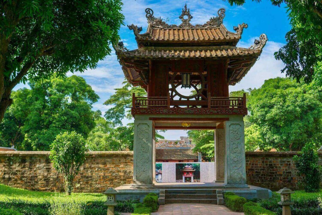 Constellation of Literature pavilion at the Temple of Literature Hanoi, one of the most well-known Vietnam temples