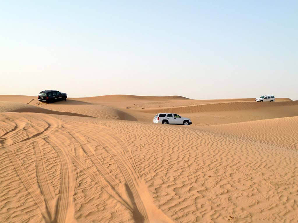 Exploring the Arabian desert by Land Cruiser