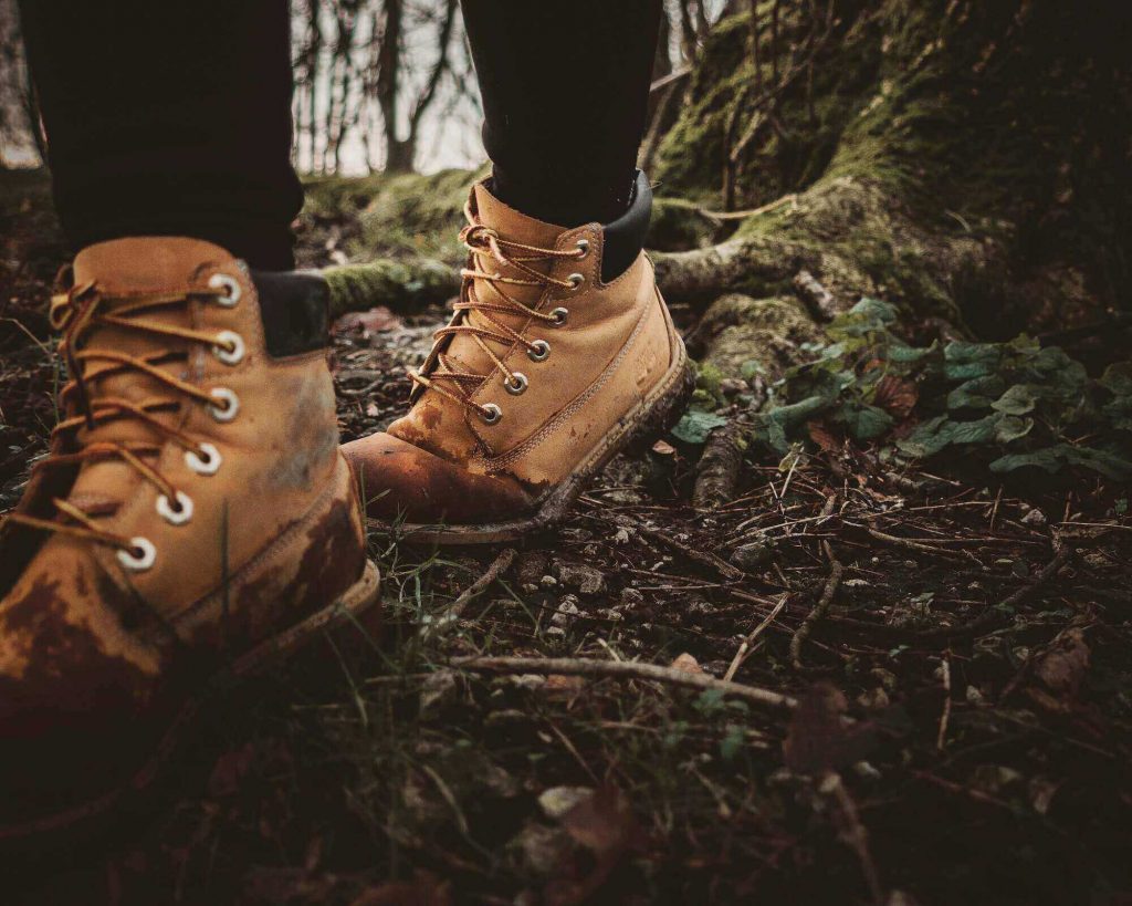 Hiking boots are always the best choice for traveling