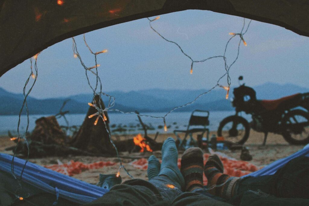 romantic camping decor