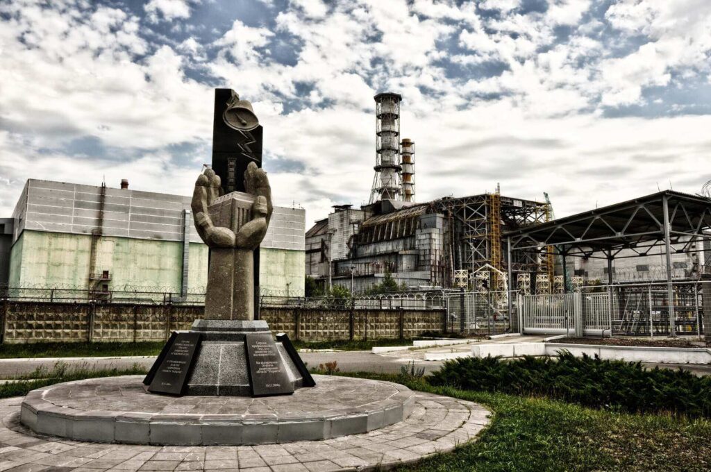 the old factories in Chernobyl zone