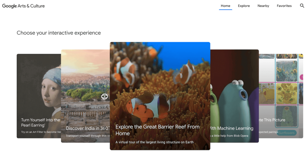 Google Art & Culture has the biggest collection of virtual museum tours