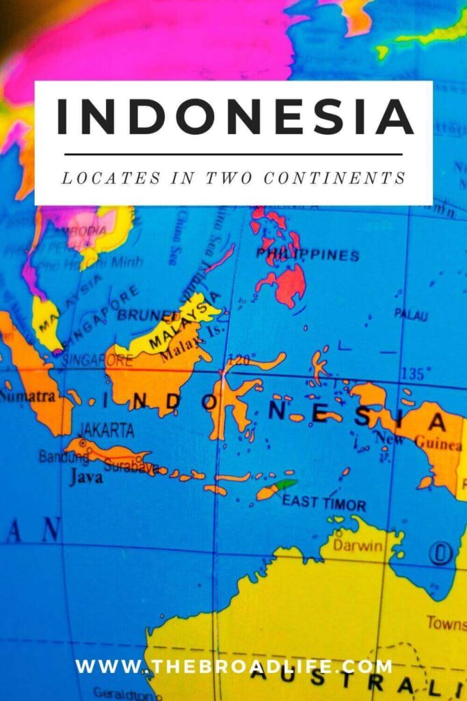 map indonesia locates in two continents - the broad life's pinterest board