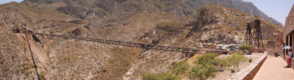 Puente de Ojuela suspension bridge in Mapimí, Durango, Mexico