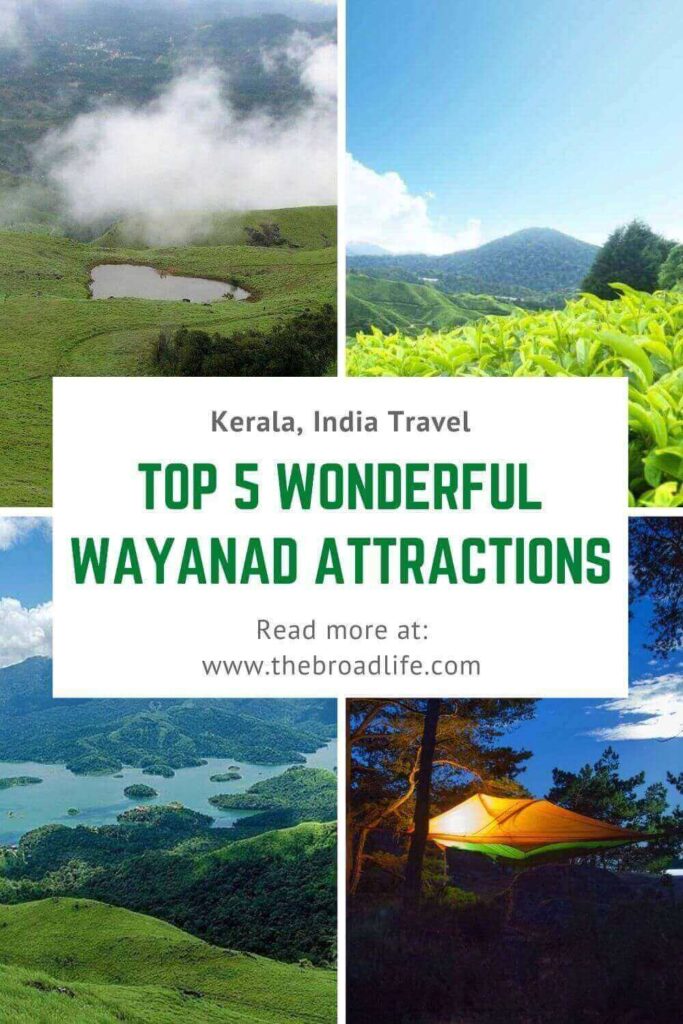 top 5 wayanad kerala places to visit - the broad life's pinterest board