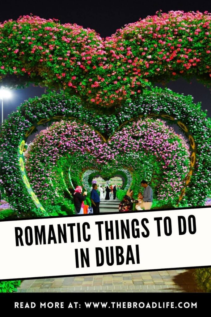 romantic things to do in dubai - the broad life's pinterest board