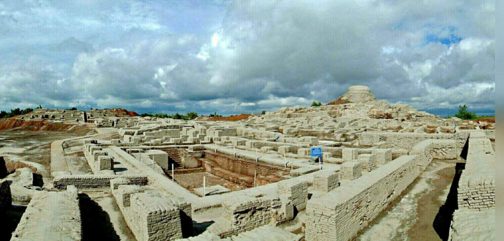 the great bath of lost city Mohenjo-Daro in Pakistan