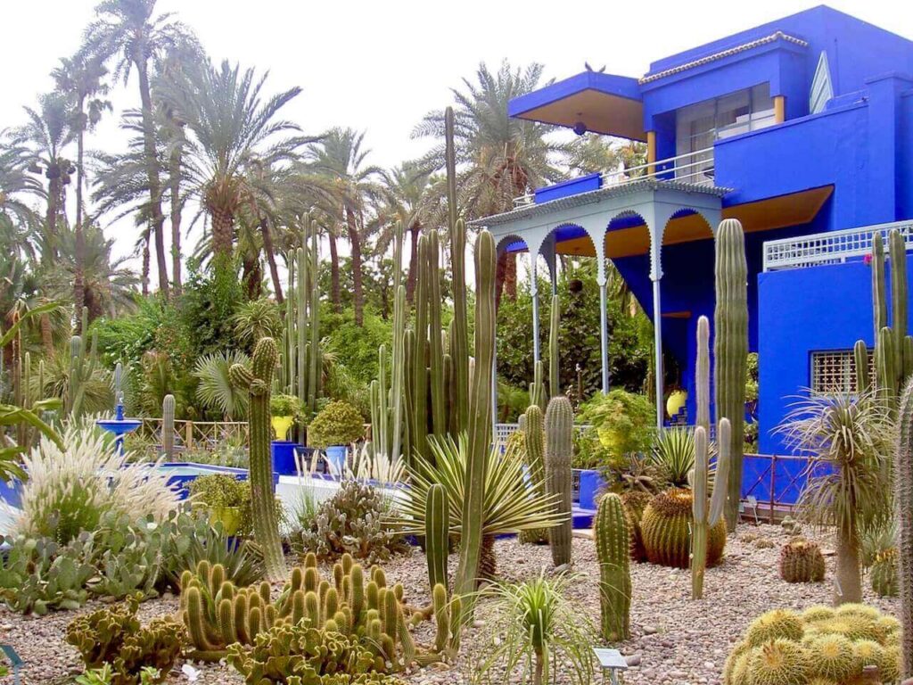 jacques majorelle's garden and blue building