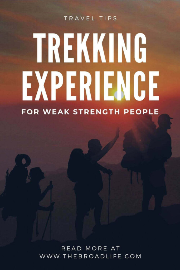 trekking experience weak strength people - the broad life pinterest board