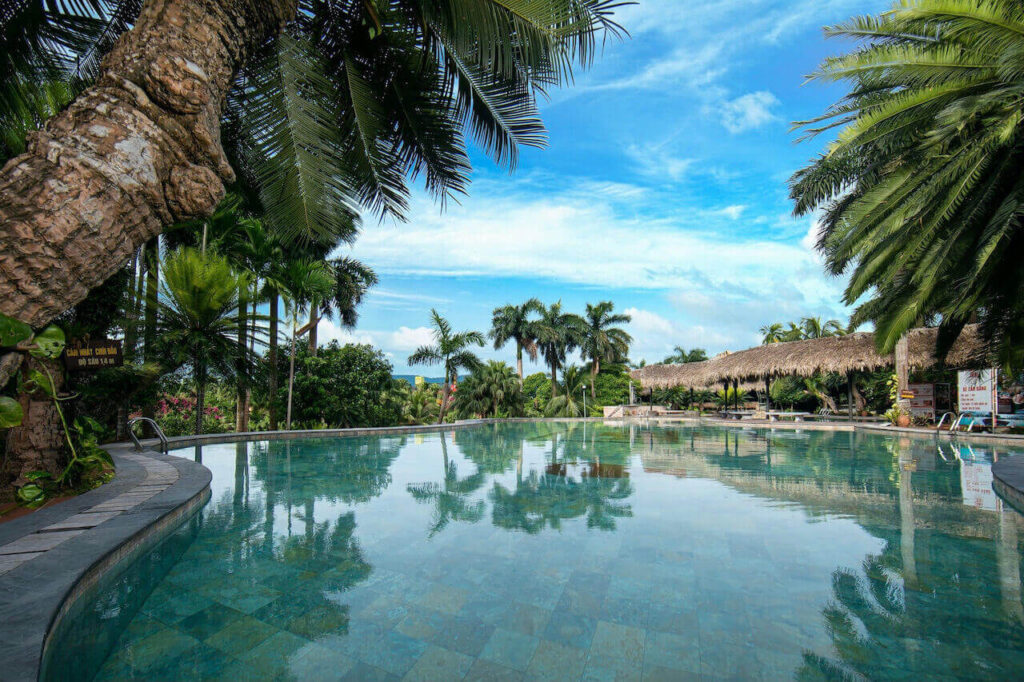 outdoor swimming pool at Asean resort