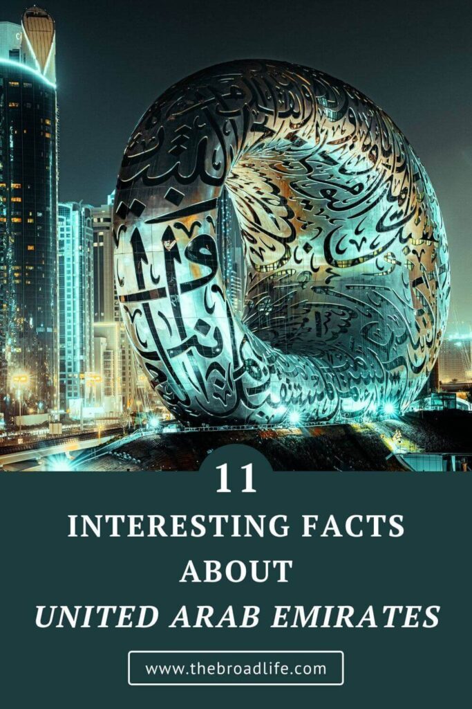 11 interesting uae facts - the broad life pinterest board