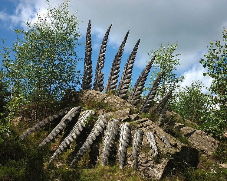 'Some Fern' sculpture in Grizedale Forest