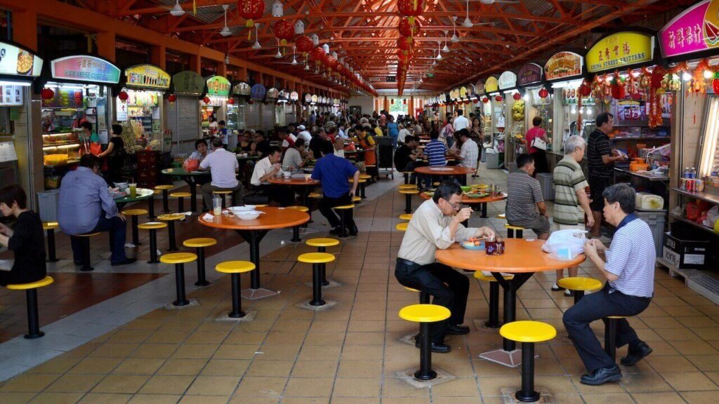Maxwell Road Hawker Center food tour Singapore