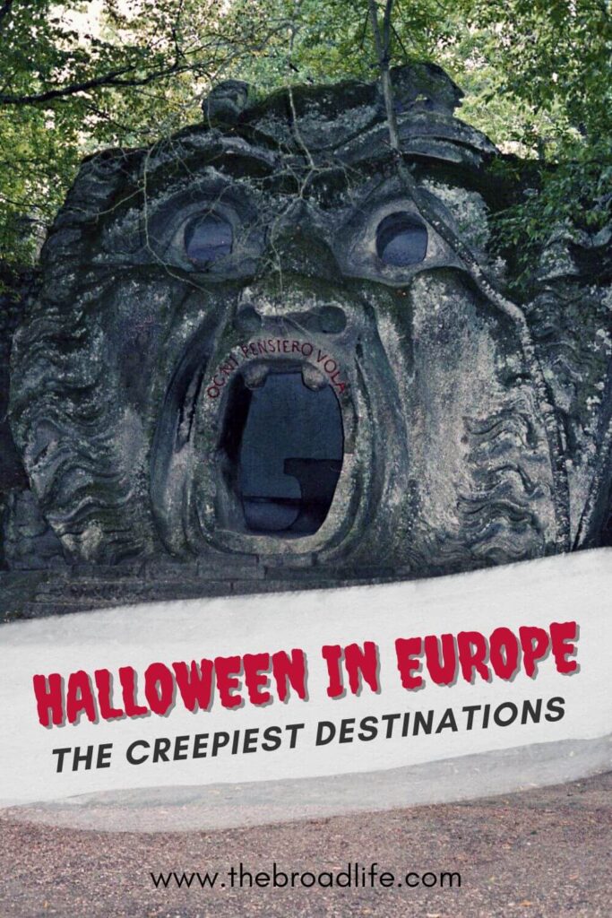 best halloween destinations in europe - the broad life pinterest board
