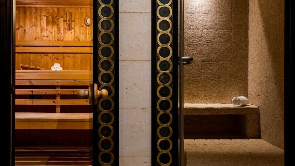 Sauna and spa in the ritz-carlton sharq village doha, one of the best 5-star hotels in qatar
