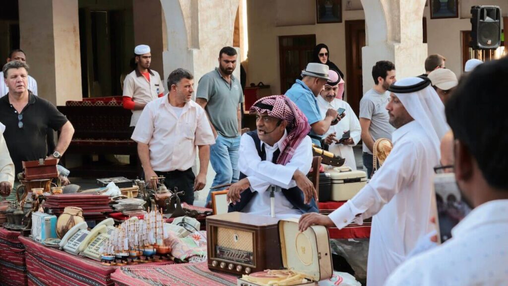 auction in Souq Waqif Market qatar