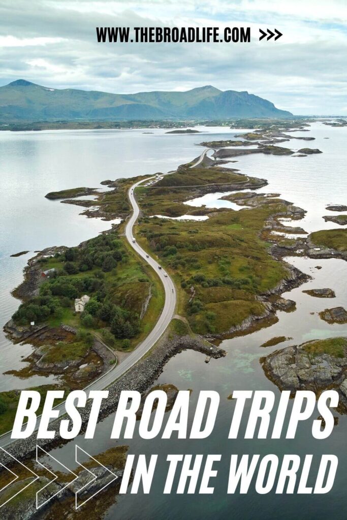 best road trips in the world - the broad life pinterest board
