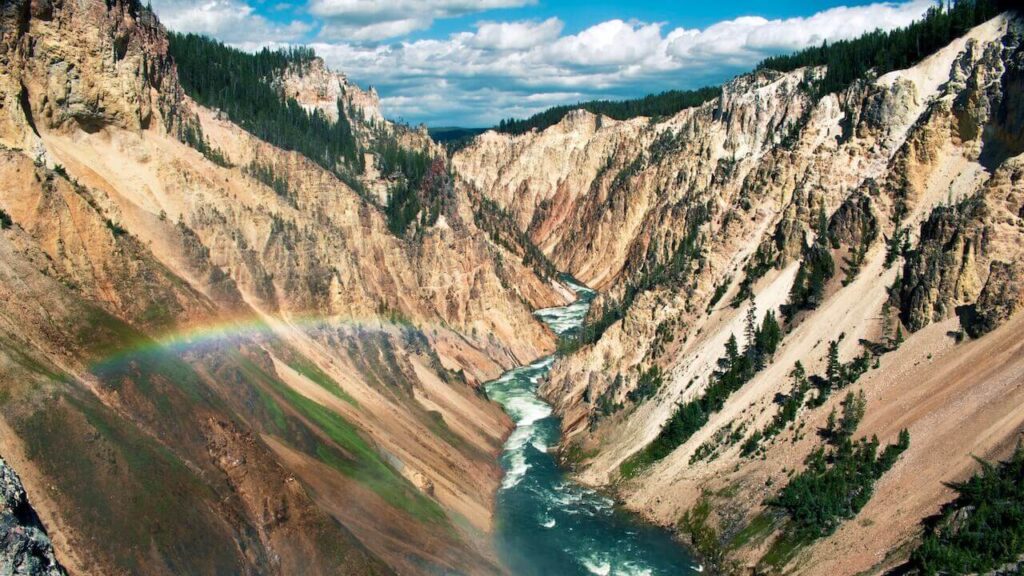 the grand canyon of yellowstone national park