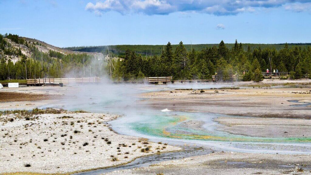 Norris Geyser Basin is one of the best places to visit in Yellowstone National Park
