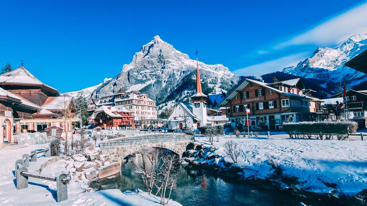 Kandersteg switzerland is one of the best places to travel in january