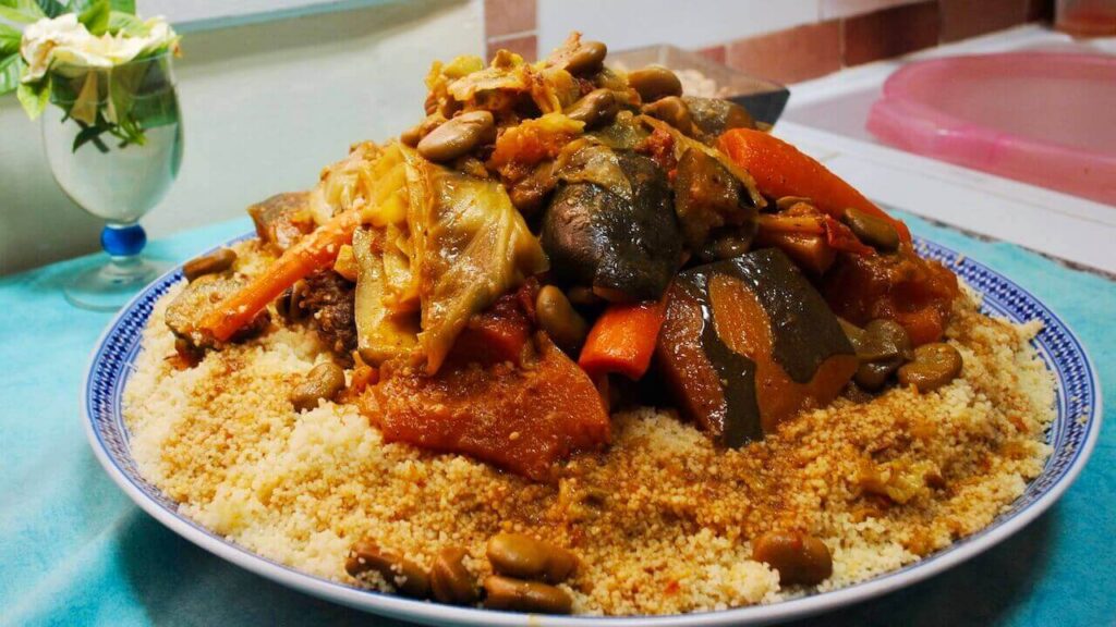 Moroccan Couscous and vegetables