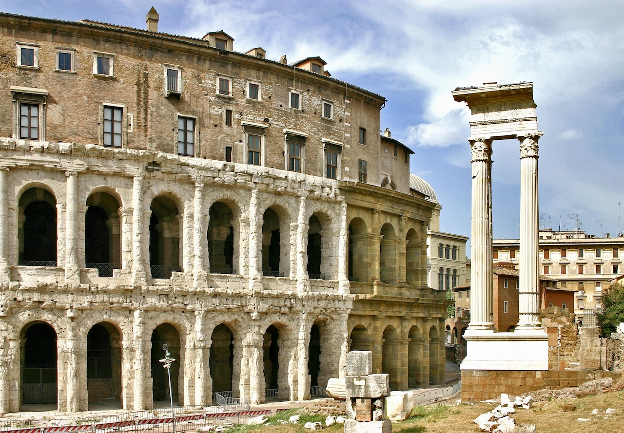 theater of marcellus one of 6 famous landmarks built in BC