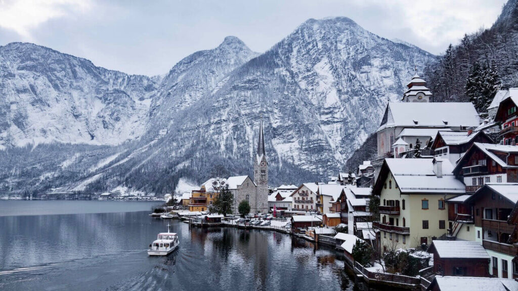 Austria January with many things to do in Hallstatt winter