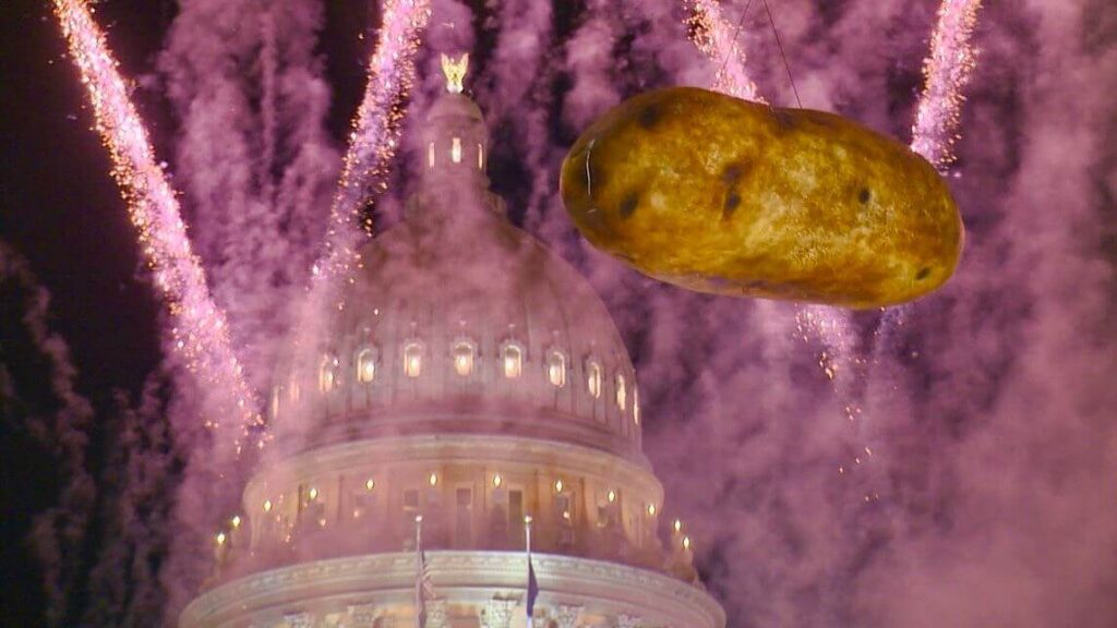 The giant potato for "Idaho Potato Drop" in the New Year