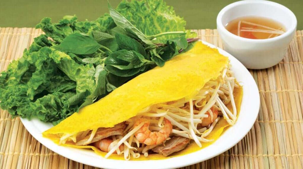 The kind of Vietnamese pancake in the mekong area