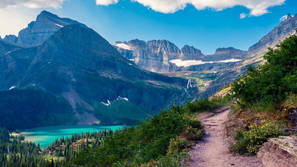 The beautiful Glacier National Park - one of the vulnerable tourist destinations