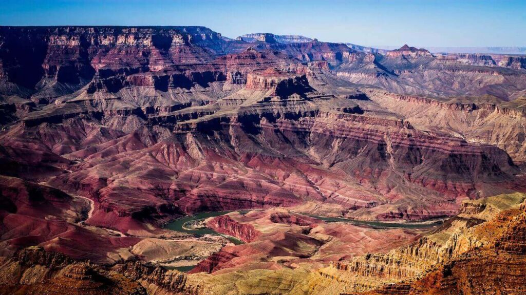 the beautiful color mix of Grand Canyon National Park