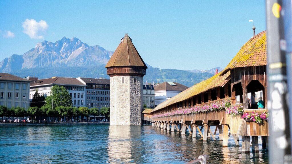 chapel bridge and water tower lucerne