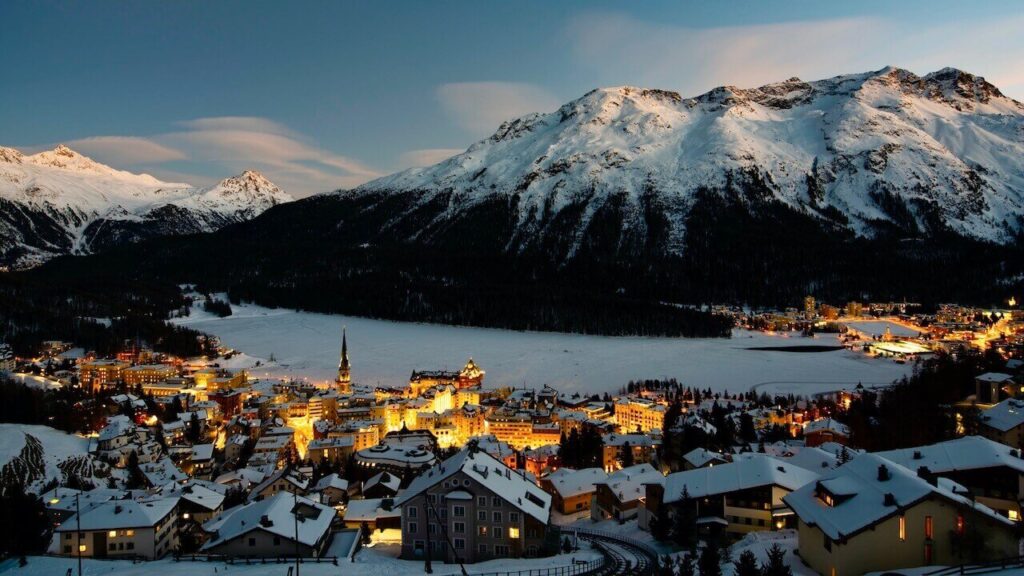 St. Moritz the gorgeous luxury alpine town